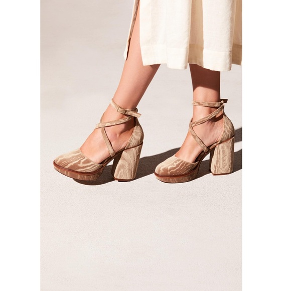 Free People Shoes - Free People Velvet Remi Platform
